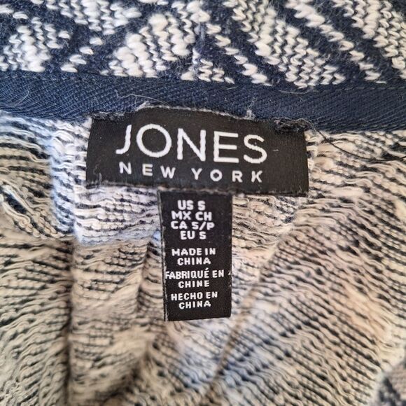 Jones New York Womens Open Front Cardigan Jacket Chevron Knit Chunky Small P - Picture 2 of 13
